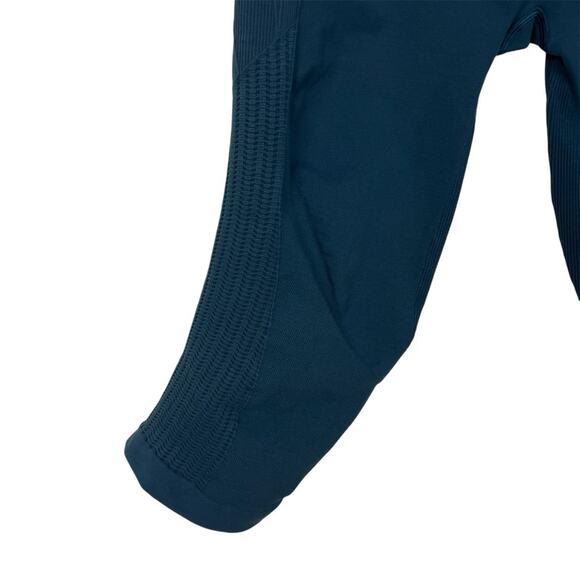 Lululemon Flow & Go Seamless Crop Tights 12 Astro Teal - Picture 3 of 5